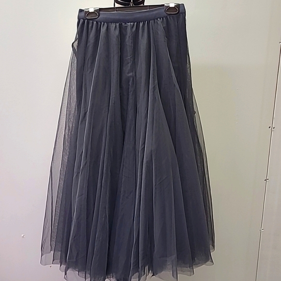 Golden Fashion Dresses & Skirts - Golden Fashion Size XS-S Grey Midi Length Tutu Skirt